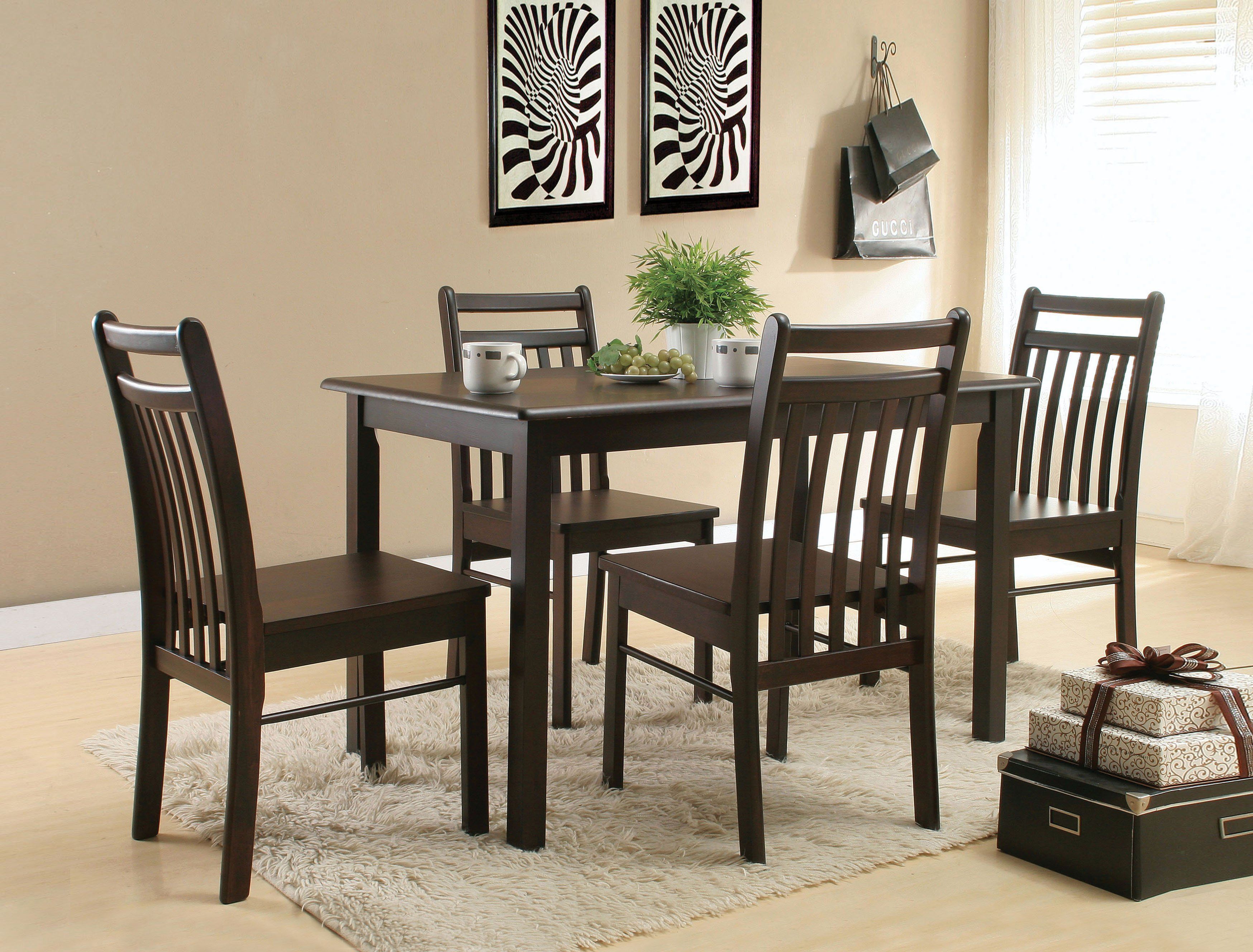 Serra Ii Dining Table, Espresso Brown | Products | Dining Chairs With Regard To Most Recent Autberry 5 Piece Dining Sets (View 5 of 20)