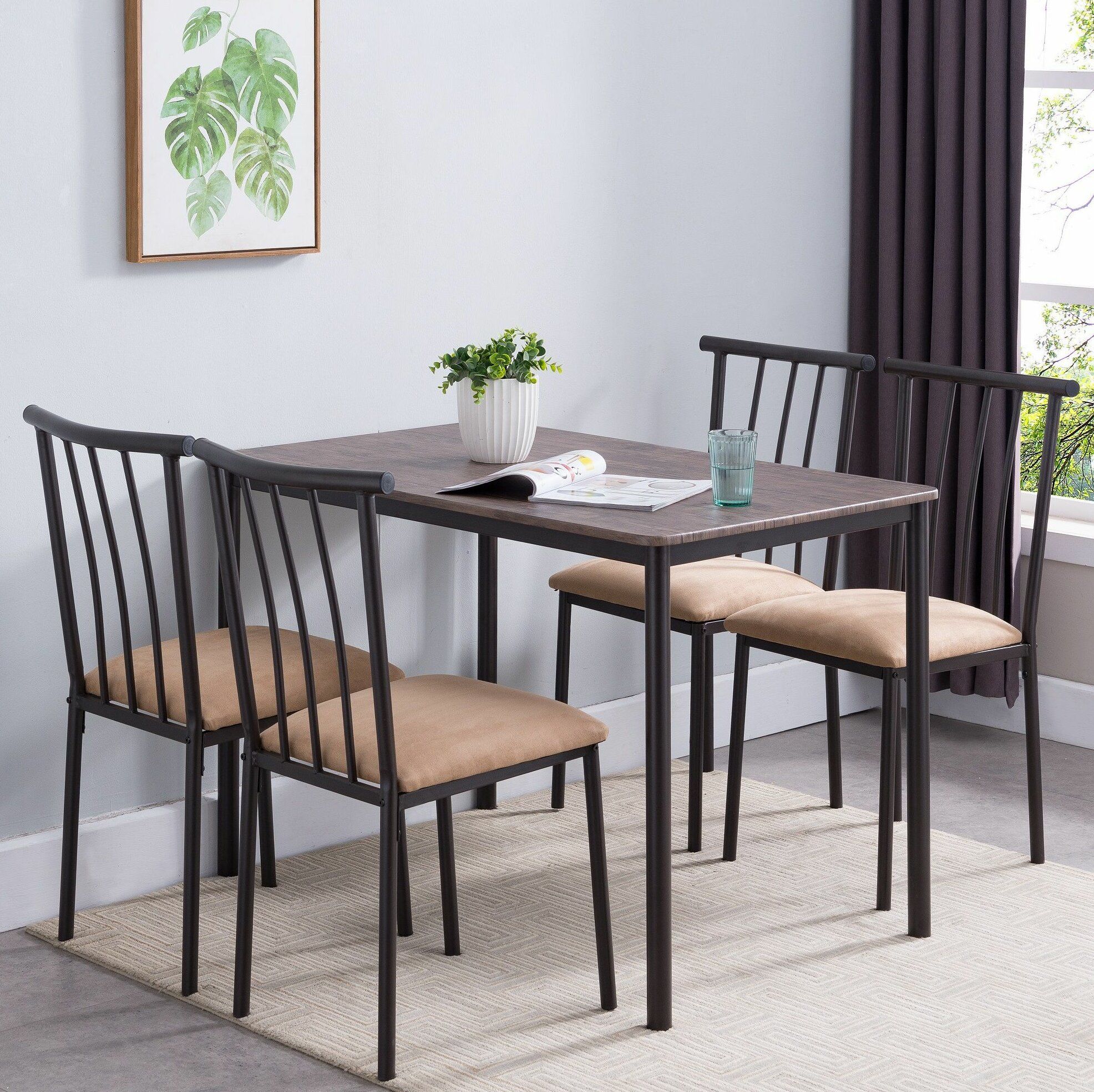 Stclair 5 Piece Dining Set Inside Latest Conover 5 Piece Dining Sets (View 14 of 20)