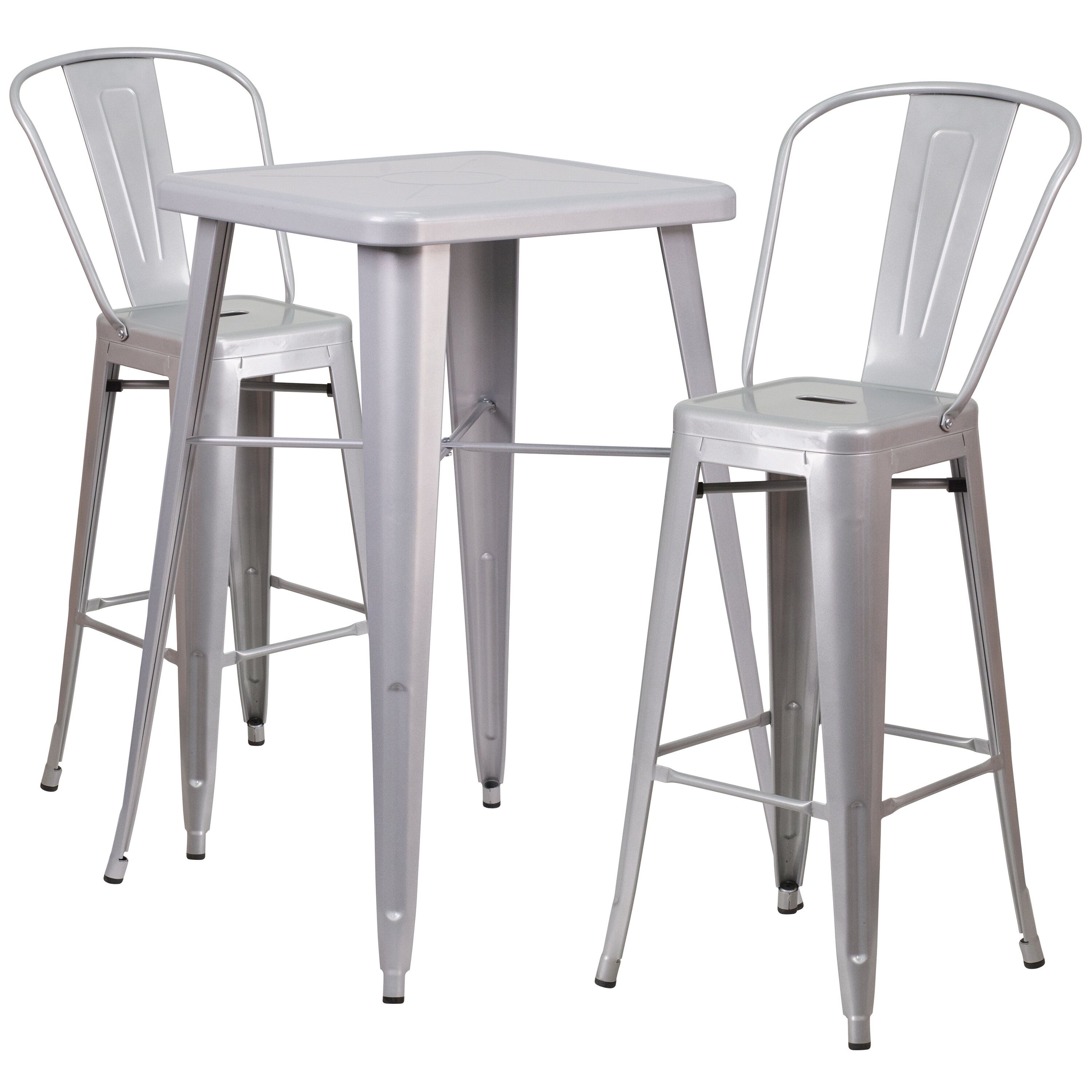 Suruga 3 Piece Pub Table Set Intended For Most Up To Date Honoria 3 Piece Dining Sets (View 16 of 20)