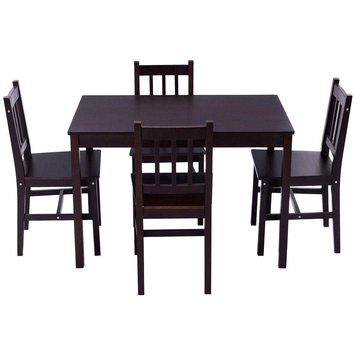 Winston Porter Sundberg 5 Piece Wood Dining Chair And Table Set In Most Recent Sundberg 5 Piece Solid Wood Dining Sets (View 4 of 20)