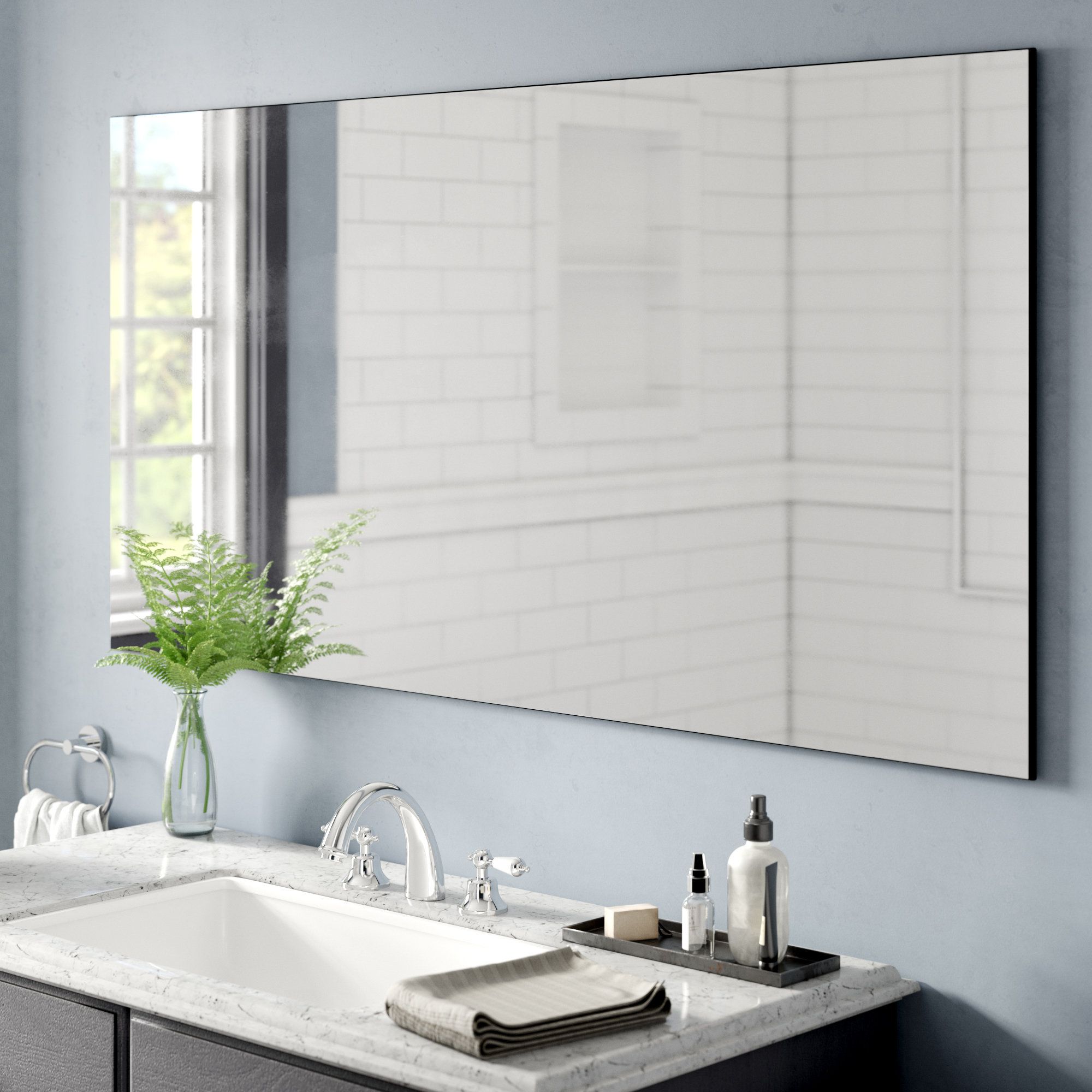 32 Inch Vanity Mirror | Wayfair With Mexborough Bathroom/vanity Mirrors (View 4 of 20)