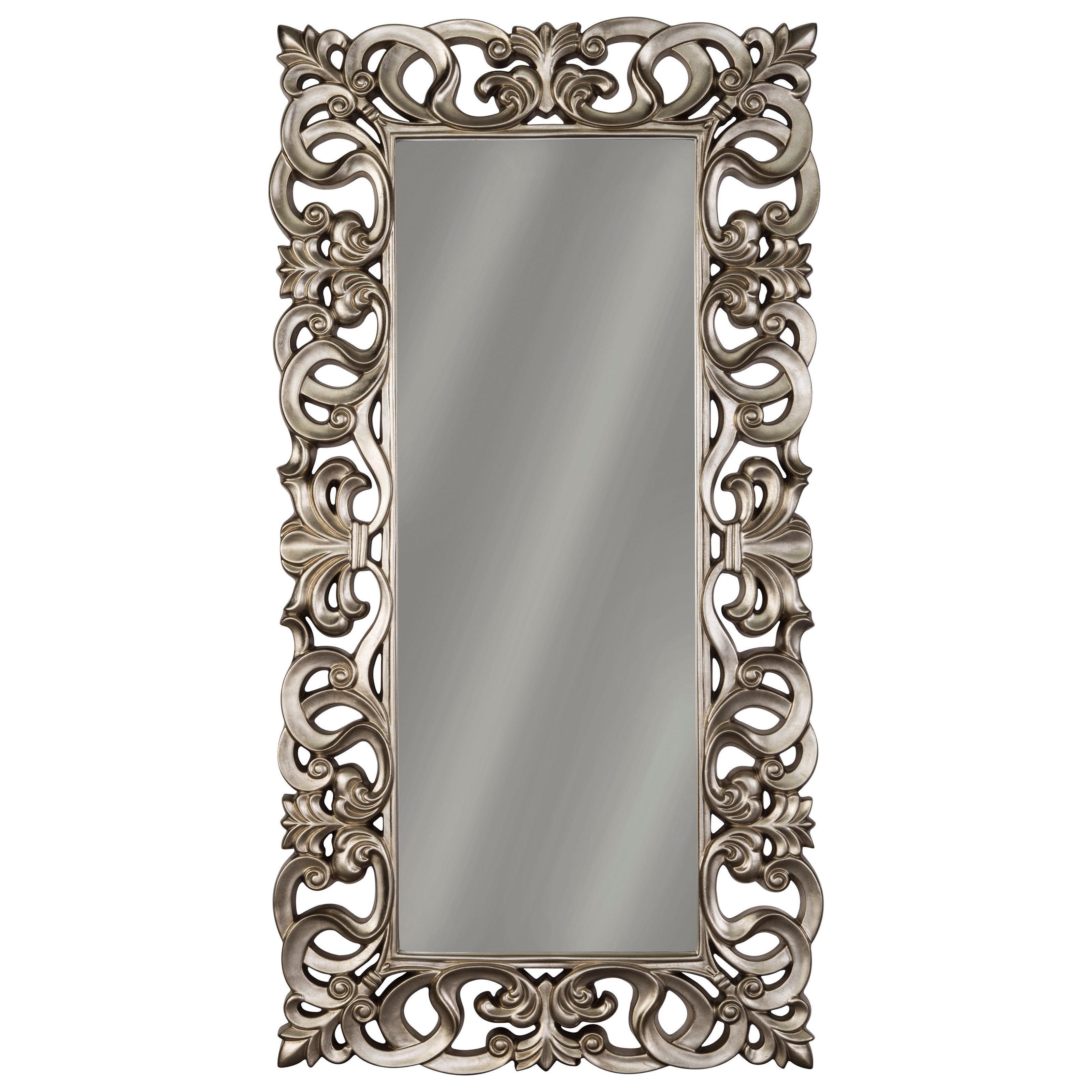 Accent Mirrors Lucia Antique Silver Finish Accent Mirrorsignature  Designashley At Becker Furniture World Inside Accent Mirrors (View 1 of 20)