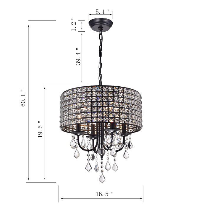 Albano 4 Light Crystal Chandelier With Benedetto 5 Light Crystal Chandeliers (View 12 of 20)
