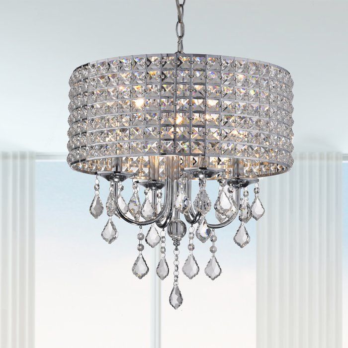 Albano 4 Light Crystal Chandelier With Regard To Sinead 4 Light Chandeliers (View 11 of 20)