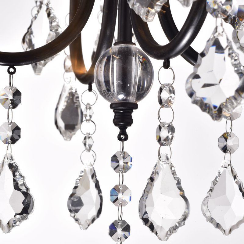 Albano Willa Arlo Interiors 4 Light Crystal Chandelier In Pertaining To Aldgate 4 Light Crystal Chandeliers (View 13 of 20)