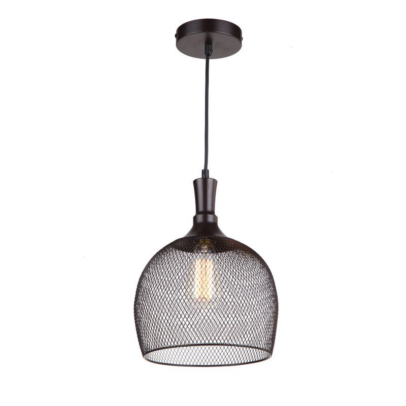 Alec 1 Light Dome Pendant With Regard To Rossi Industrial Vintage 1 Light Geometric Pendants (View 19 of 25)