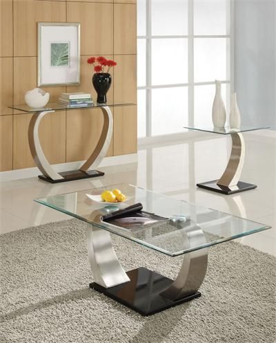 Alena Modern Chrome Glass Coffee Table | Table In 2019 For Velma Modern Satin Plated Coffee Tables (View 16 of 25)