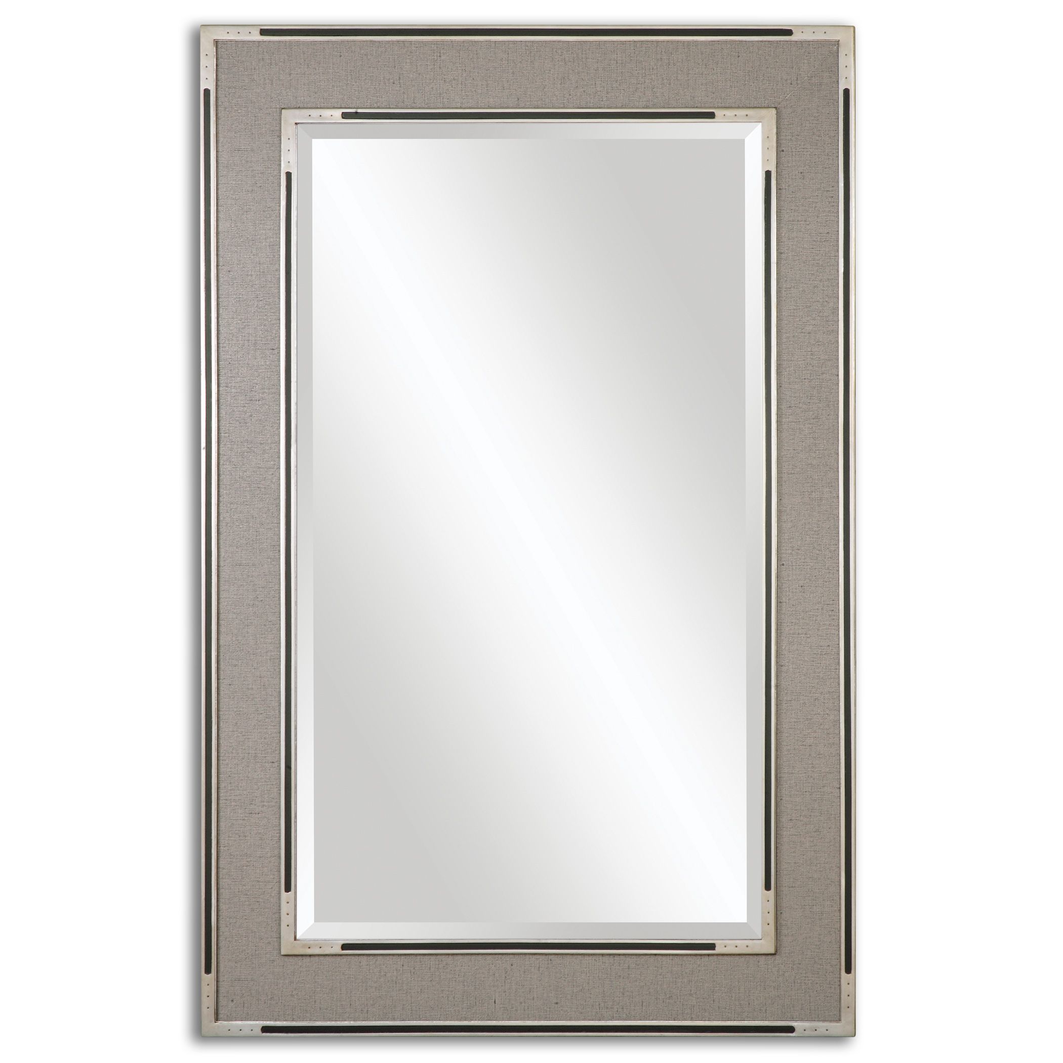 Alfred Oversized Gray Tan Mirror In 2019 | Products Throughout Eriq Framed Wall Mirrors (View 6 of 20)