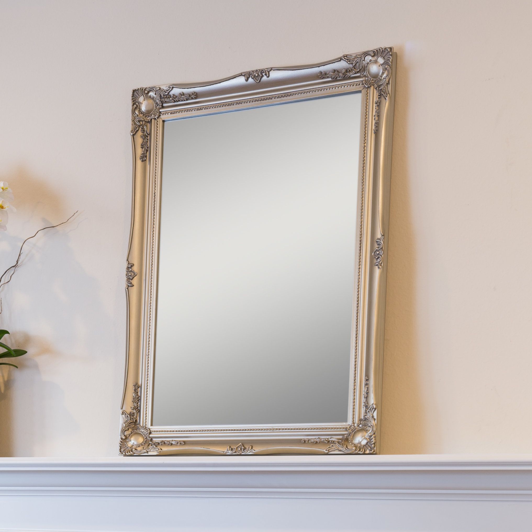 Aluminum Framed Mirror | Wayfair Pertaining To Eriq Framed Wall Mirrors (View 4 of 20)