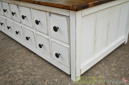 Apothecary Coffee Table With Toybox Trundle | Ana White Pertaining To The Gray Barn Broken Brook Coffee Tables (View 17 of 25)