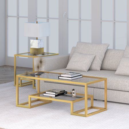 Athena Hudson&canal Geometric Glam Coffee Table In Gold In Intended For Athena Glam Geometric Coffee Tables (View 10 of 25)