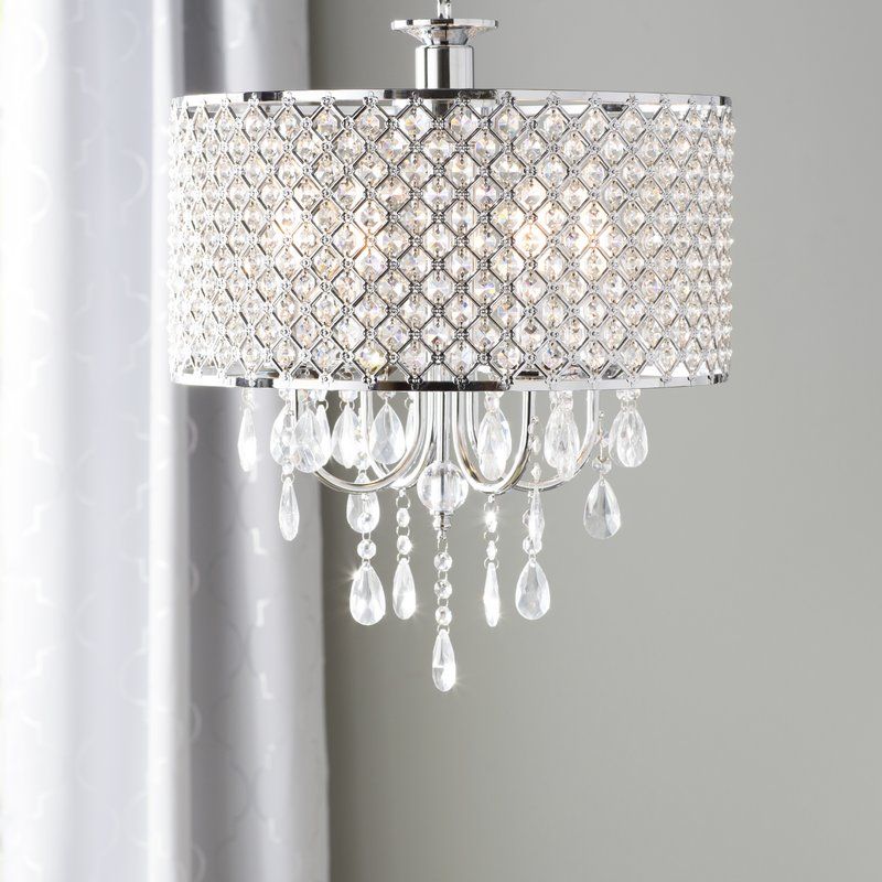 Aurore 4 Light Crystal Chandelier With Regard To Aurore 4 Light Crystal Chandeliers (View 1 of 20)