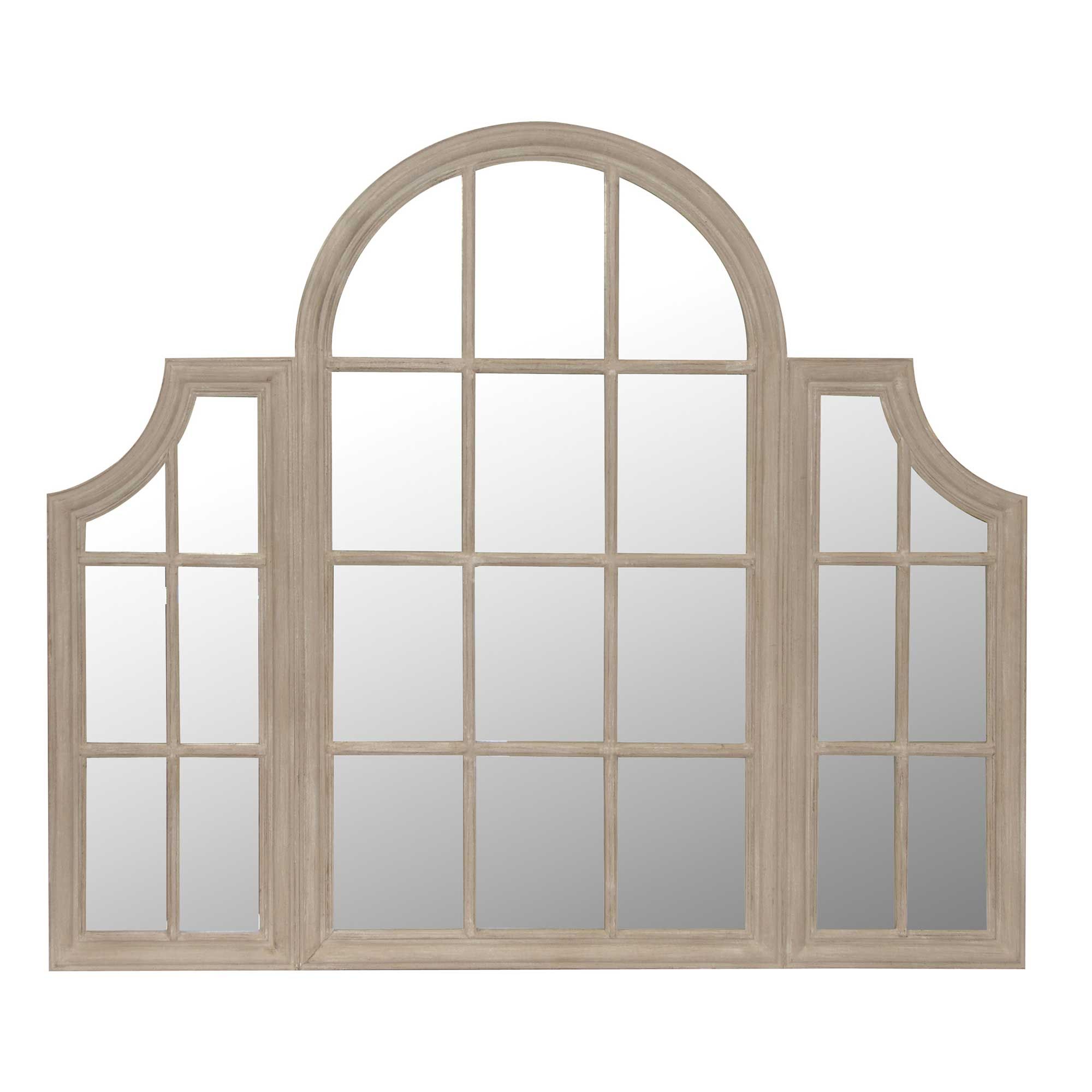 Awesome Window Pane Mirrors Style Mirror Decor Decoration Throughout Window Cream Wood Wall Mirrors (View 5 of 20)
