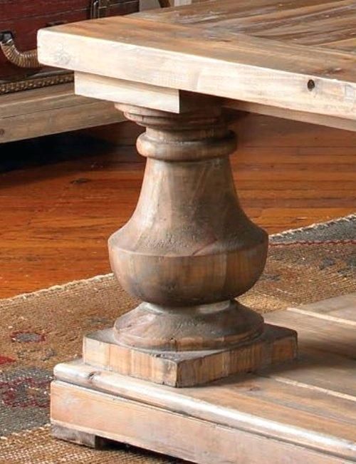Baluster Coffee Table – Managingearth Intended For Edmaire Rustic Pine Baluster Coffee Tables (View 23 of 25)