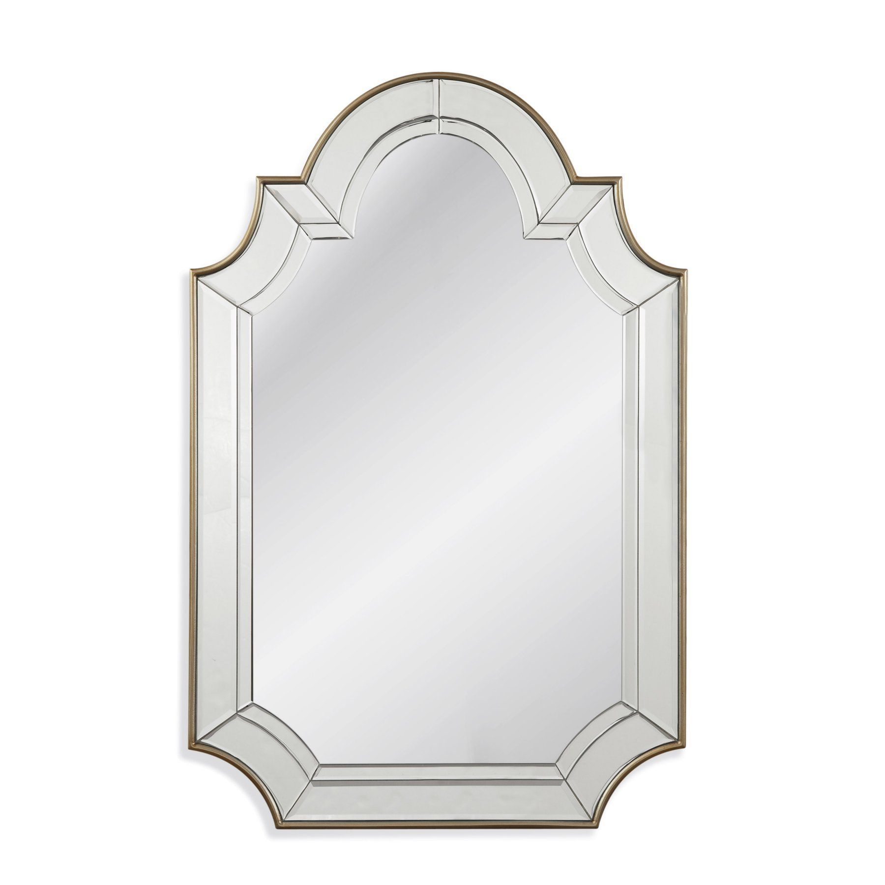 Bassett Mirror Phaedra Wall Mirror – 30W X 46H In Regarding Ekaterina Arch/crowned Top Wall Mirrors (View 7 of 20)