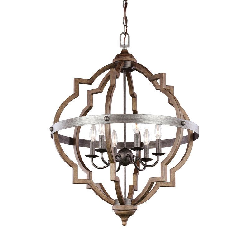 Bennington 6 Light Candle Style Chandelier Pertaining To Bennington 6 Light Candle Style Chandeliers (View 1 of 20)