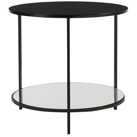 Black And Glass End Tables | Doces Abobrinhas Throughout Copper Grove Halesia Chocolate Bronze Round Coffee Tables (View 18 of 25)