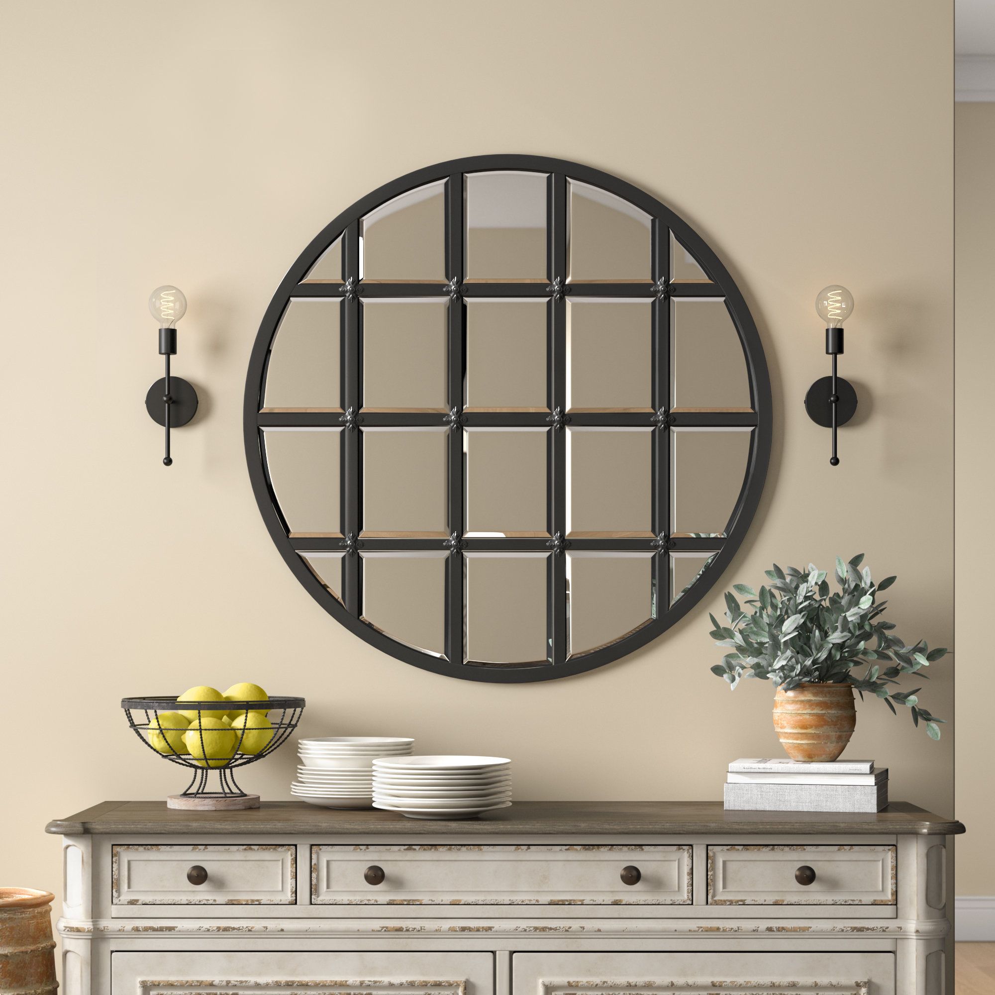 Black Industrial Wall Mirrors You'll Love In 2019 | Wayfair In Austin Industrial Accent Mirrors (View 11 of 20)