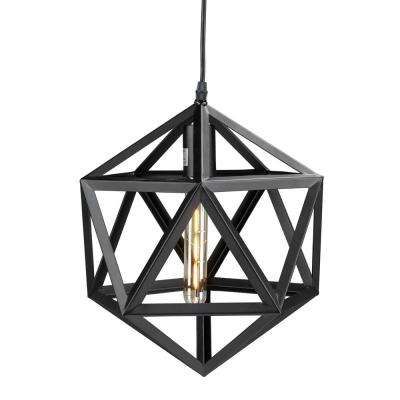 Black – Led – Rustic – Pendant Lights – Lighting – The Home For Armande 3 Light Lantern Geometric Pendants (View 24 of 25)
