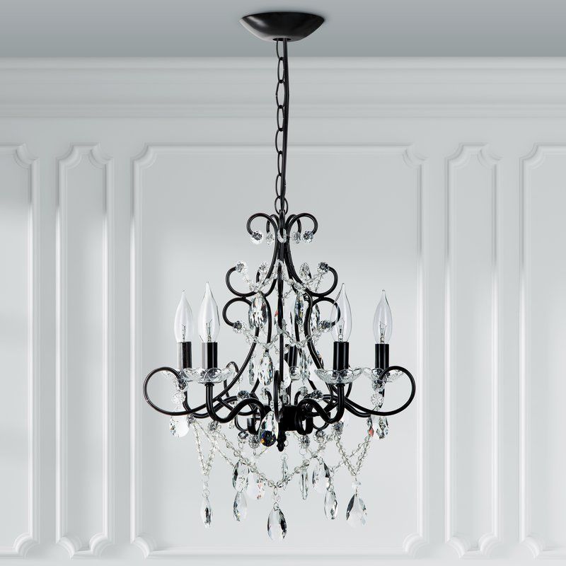 Blanchette 5 Light Candle Style Chandelier Regarding Blanchette 5 Light Candle Style Chandeliers (View 1 of 20)