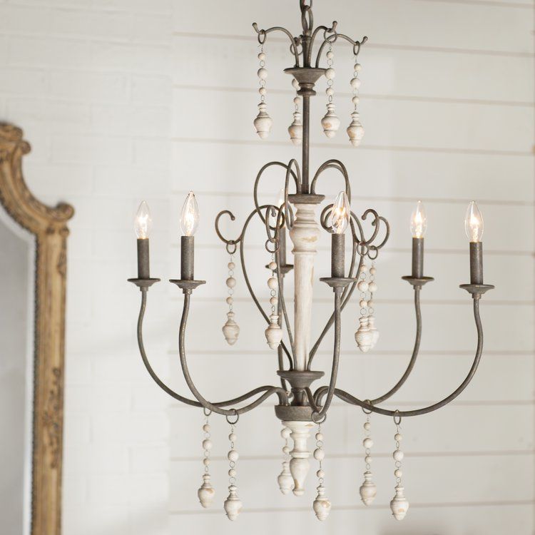 Bouchette Traditional 6 Light Chandelier | Joss & Main Pertaining To Gaines 9 Light Candle Style Chandeliers (View 19 of 20)