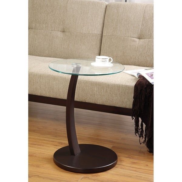 Bradley Glass And Wood Accent Table With Copper Grove Rochon Glass Top Wood Accent Tables (View 3 of 25)