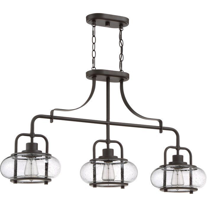 Braxton 3 Light Kitchen Island Linear Pendant | Lighting In Intended For Ariel 3 Light Kitchen Island Dome Pendants (View 13 of 25)