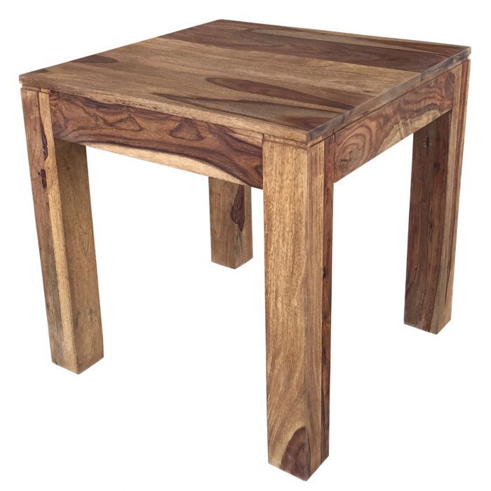 Brillcool Idris Hand Crafted Rustic Living Room Accent Table In Dark  Sheesham Inside Idris Dark Sheesham Solid Wood Coffee Tables (View 5 of 25)