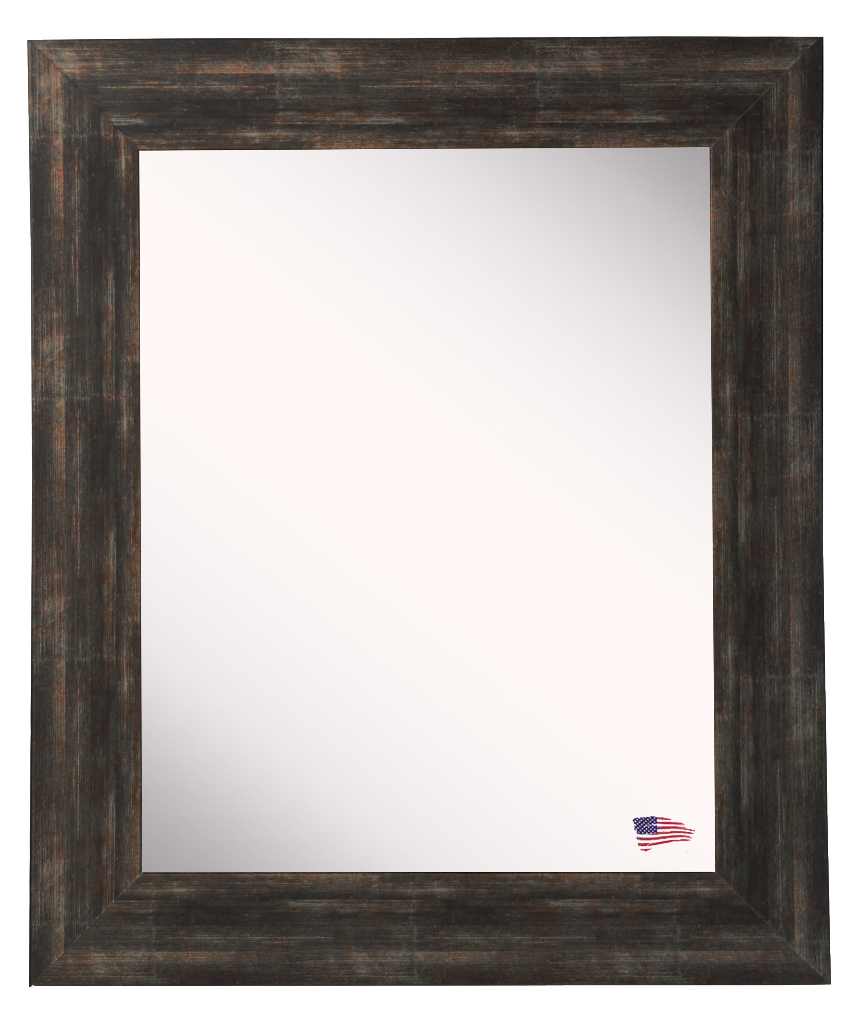 Brushed Classic Rustic Wall Mirror Pertaining To Hilde Traditional Beveled Bathroom Mirrors (View 10 of 20)