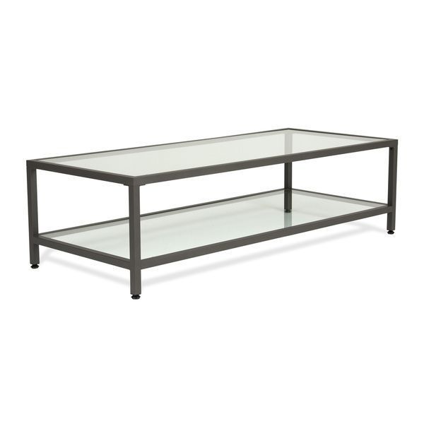 Carbon Loft Heimlich Metal/ Glass Rectangle Coffee Table With Carbon Loft Heimlich Pewter Steel/glass Round Coffee Tables (View 10 of 25)