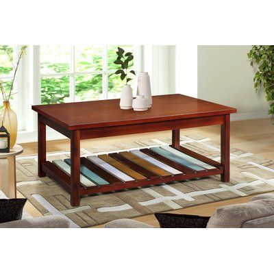 Charlton Home Durso Coffee Table | Products | Table, Home In Safavieh Anwen Geometric Wood Coffee Tables (View 47 of 50)