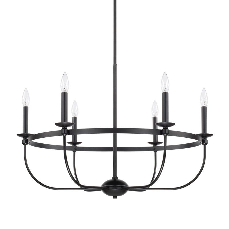Claughaun 6 Light Candle Style Chandelier With Shaylee 6 Light Candle Style Chandeliers (View 11 of 20)