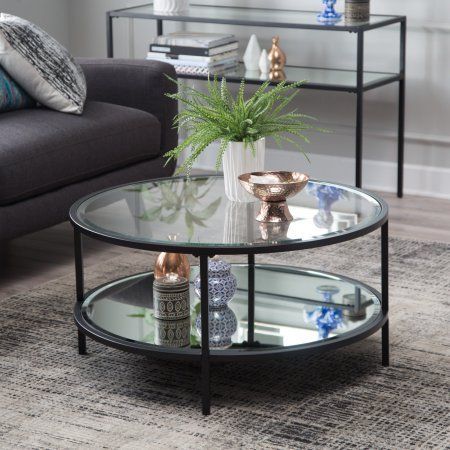 Coaster Company Coffee Table, Chocolate And Chocolate And In Carbon Loft Heimlich Pewter Steel/glass Round Coffee Tables (View 17 of 25)