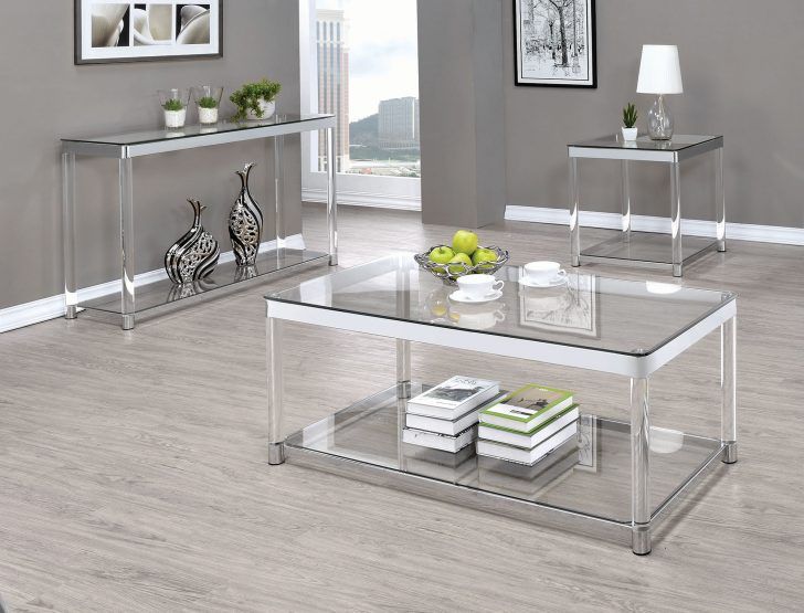 Coffe Table: 65 Chrome Glass Coffee Table Image Ideas (View 22 of 25)