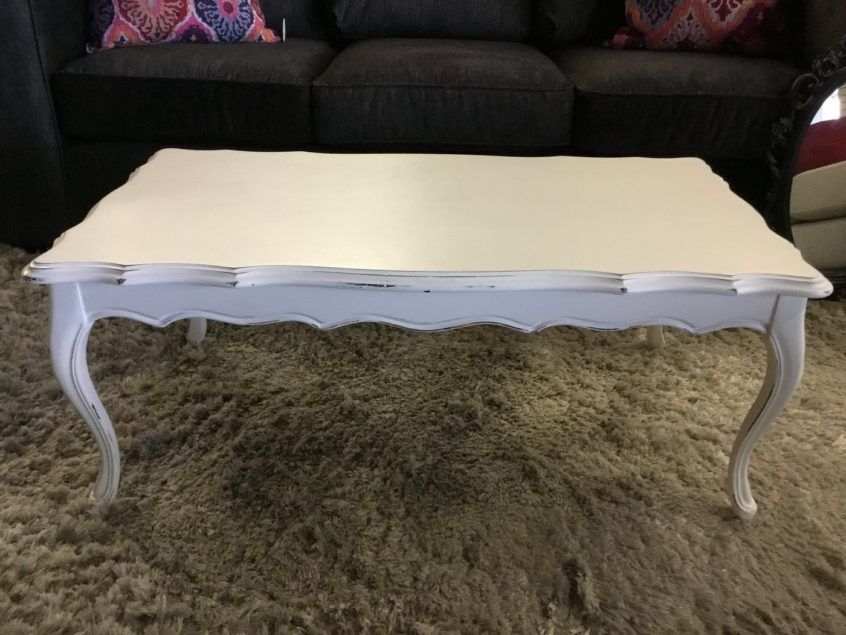 Coffee Table Design: Small White Distressed Coffee Table Throughout Arella Ii Modern Distressed Grey White Coffee Tables (View 16 of 25)