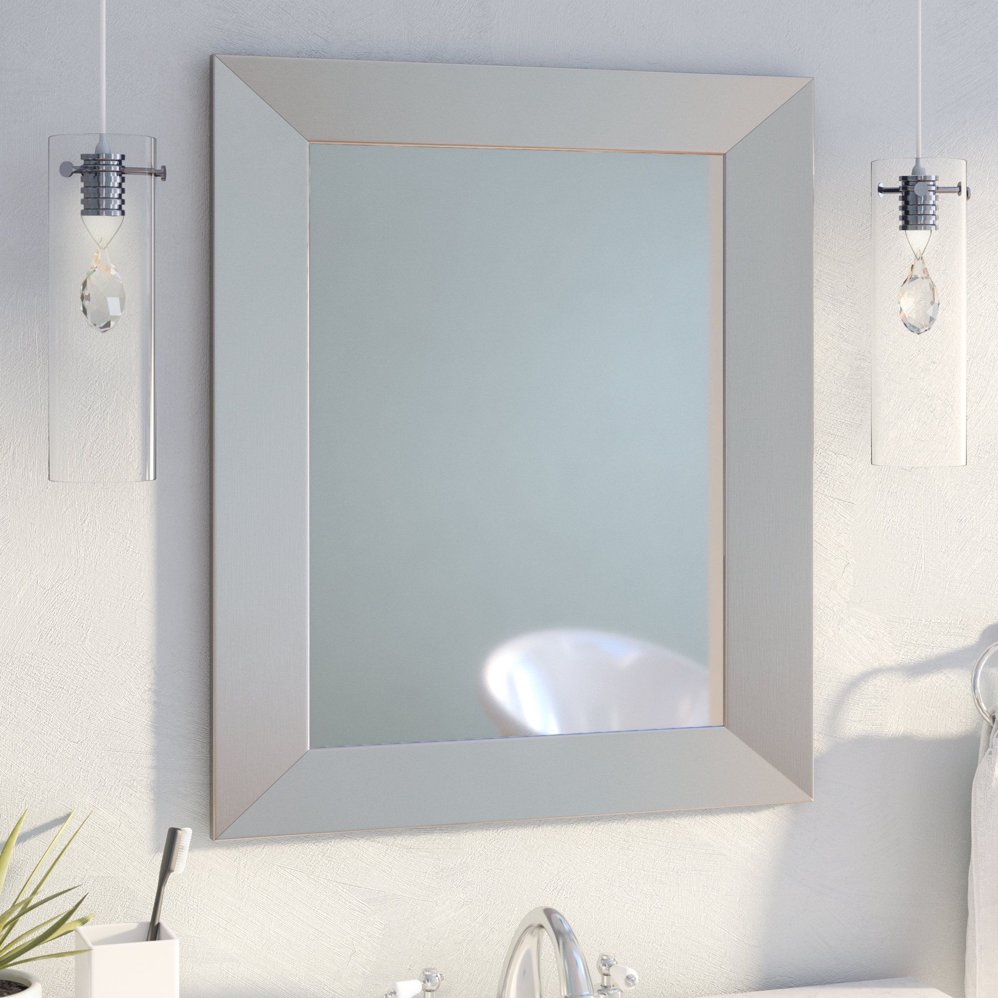 Contemporary Framed Wall Mirror | Wayfair For Eriq Framed Wall Mirrors (View 12 of 20)