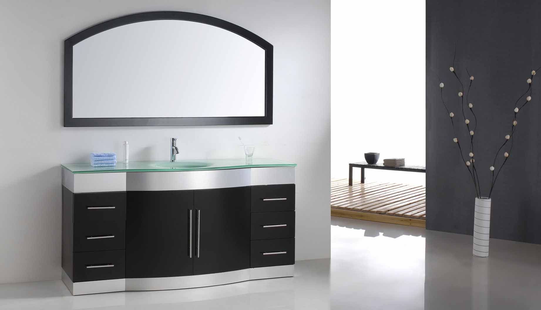 Contessa – Modern Bathroom Vanity Set 71 Pertaining To Colton Modern & Contemporary Wall Mirrors (View 17 of 20)