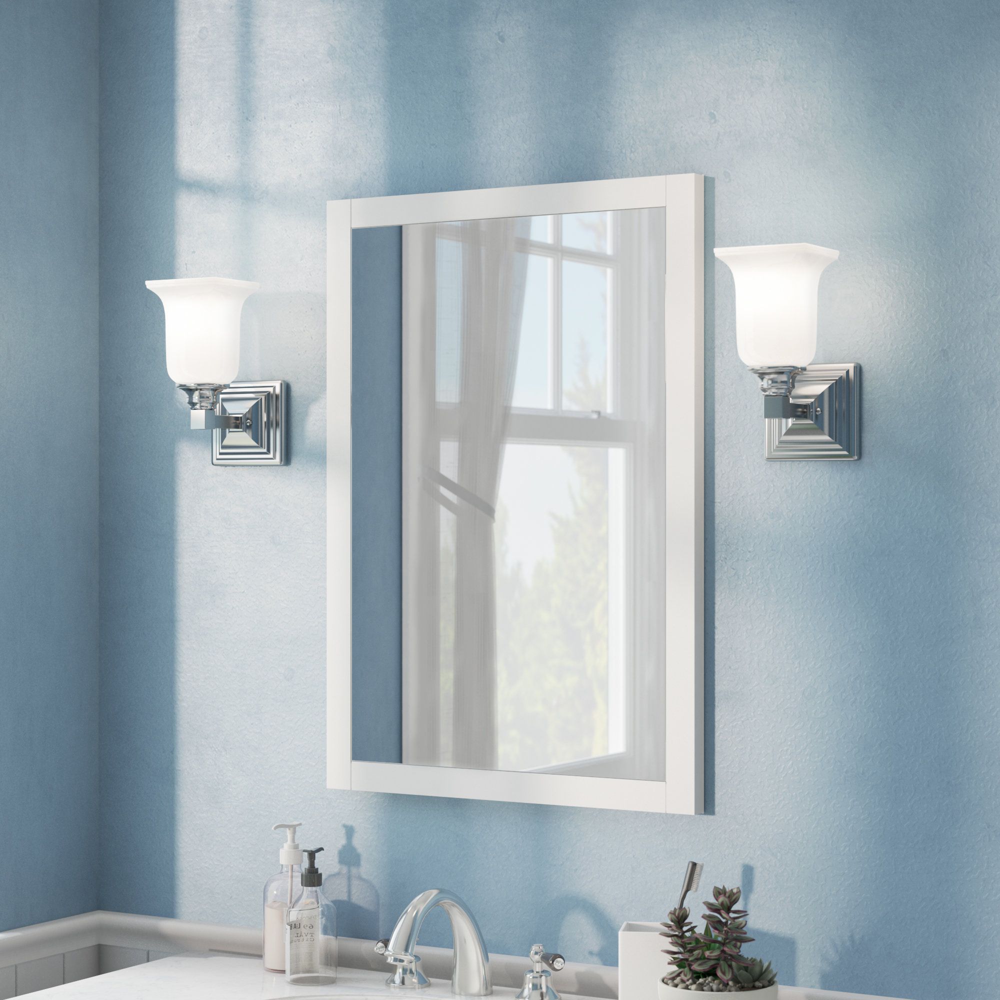 Cota Modern & Contemporary Bathroom/vanity Mirror In Burgoyne Vanity Mirrors (View 6 of 20)