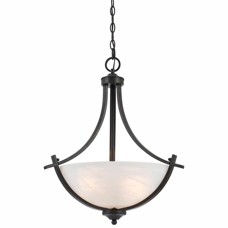 Crofoot Traditional 3 Light Bowl Pendant Within Granville 3 Light Single Dome Pendants (View 21 of 25)