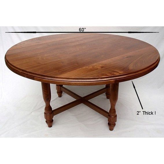 Custom Made Round Walnut Table | Round Coffee Tables In 2018 With Regard To Gracewood Hollow Dones Traditional Cinnamon Round End Tables (View 10 of 25)
