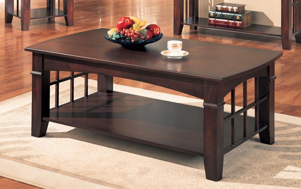 Dark Cherry Coffee Table – Easy Iced Coffee At Home With Copper Grove Bowron Dark Cherry Coffee Tables (View 14 of 25)