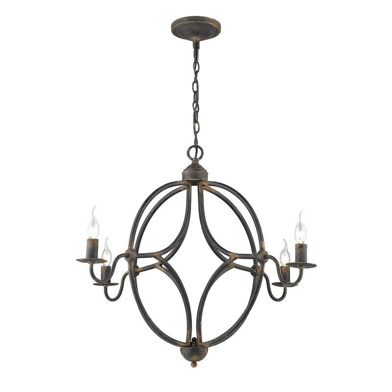 Darla 4 Light Candle Style Chandelier In 2019 | Dining Room With Morganti 4 Light Chandeliers (View 12 of 20)