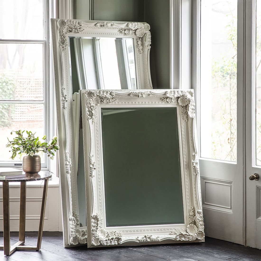 Decorative Cream Rectangular Wall Mirror In 2019 | Mirror Throughout Window Cream Wood Wall Mirrors (View 9 of 20)