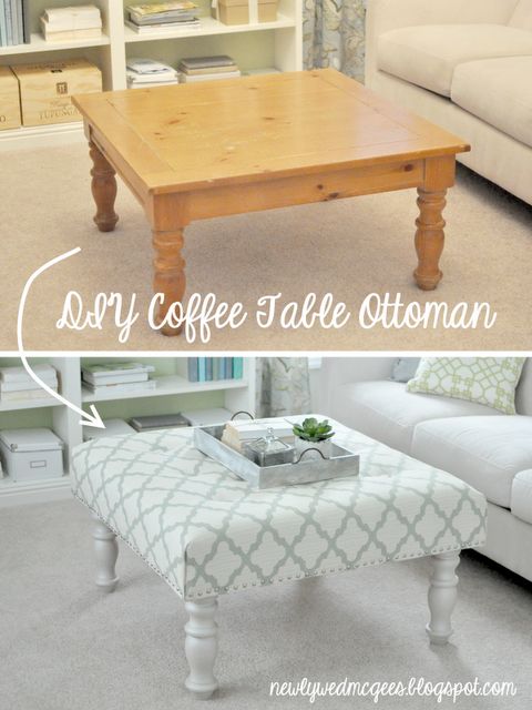 Diy Coffee Table Ottoman We Did This A Long Time Ago To A Pertaining To The Gray Barn Broken Brook Coffee Tables (View 19 of 25)