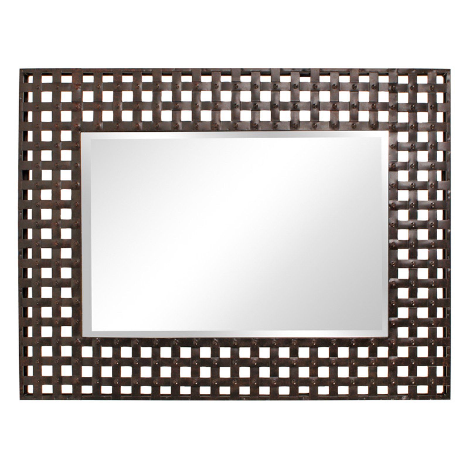 Elizabeth Austin Patrick Industrial Lattice Oversized Mirror For Austin Industrial Accent Mirrors (View 13 of 20)