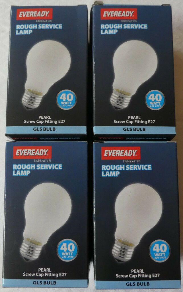 Eveready Incandescent 40W Pearl Frosted Es Light Bulbs Lamps X 4! Not  Halogen! £15! Not Made Anymore | In Aldgate, London | Gumtree Intended For Aldgate 4 Light Crystal Chandeliers (View 19 of 20)