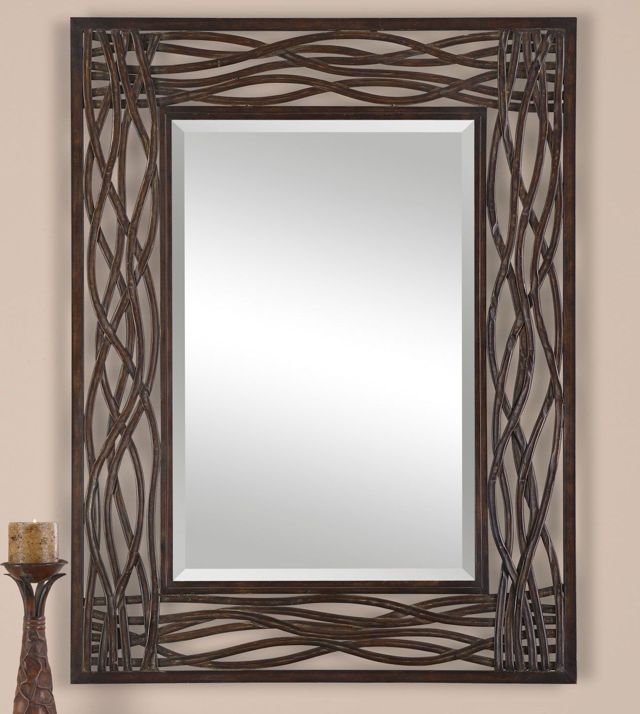 Farmhouse & Rustic World Menagerie Wall & Accent Mirrors Inside Eriq Framed Wall Mirrors (View 11 of 20)