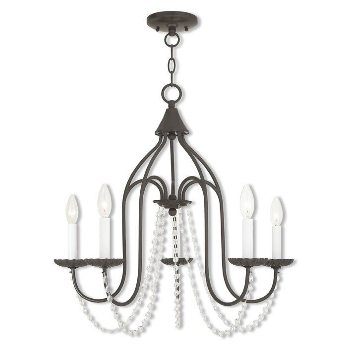 Florentina 5 Light Candle Style Chandelier For Florentina 5 Light Candle Style Chandeliers (View 4 of 20)