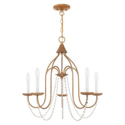 Florentina 5 Light Candle Style Chandelier | Joss & Main With Regard To Florentina 5 Light Candle Style Chandeliers (View 14 of 20)