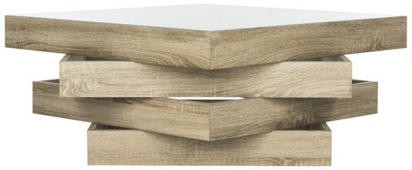 Fox4250A Coffee Tables – Furnituresafavieh With Regard To Safavieh Anwen Geometric Wood Coffee Tables (View 2 of 50)